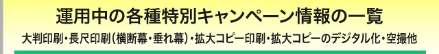 特別キャンペーン一覧